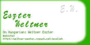 eszter weltner business card